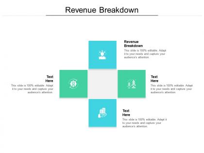 Revenue breakdown ppt powerpoint presentation slides visual aids cpb
