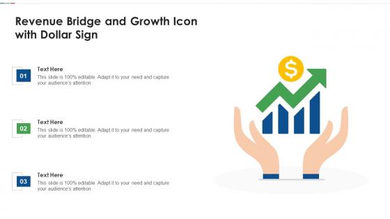 Revenue Bridge And Growth Icon With Dollar Sign