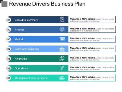 Revenue drivers business plan example ppt presentation