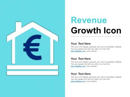 Revenue growth icon ppt infographic template