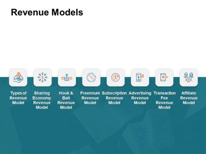 Revenue models affiliate ppt powerpoint presentation show