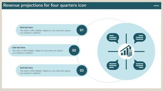 Revenue Projections For Four Quarters Icon