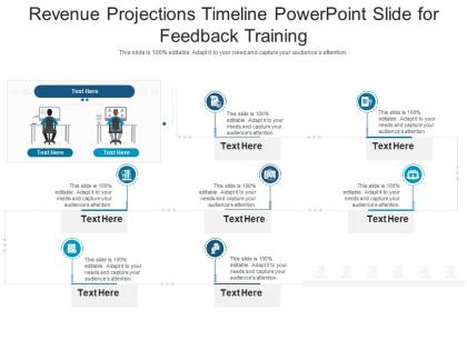 Revenue projections timeline powerpoint slide for feedback training infographic template