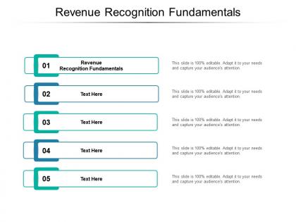 Revenue recognition fundamentals ppt powerpoint presentation show cpb
