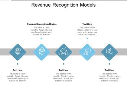 Revenue recognition models ppt powerpoint presentation outline diagrams cpb