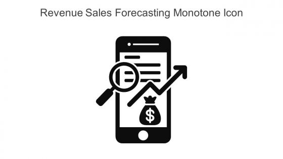 Revenue Sales Forecasting Monotone Icon In Powerpoint Pptx Png And Editable Eps Format