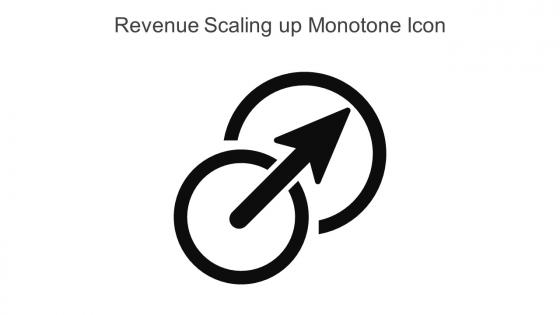 Revenue Scaling Up Monotone Icon In Powerpoint Pptx Png And Editable Eps Format