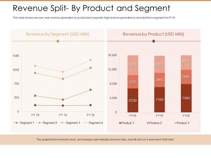 Revenue split by product and segment ppt powerpoint presentation model