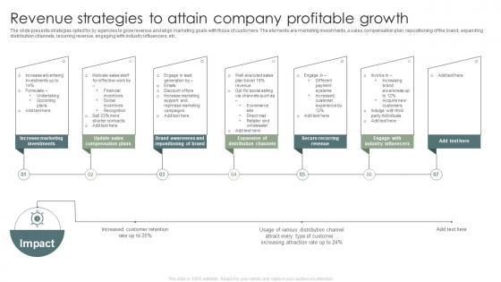 Revenue Strategies To Attain Company Profitable Growth