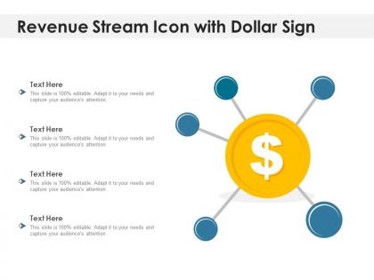 Revenue stream icon with dollar sign