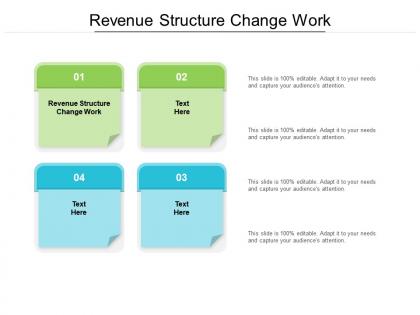 Revenue structure change work ppt powerpoint presentation pictures cpb