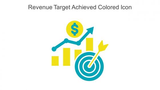 Revenue Target Achieved Colored Icon In Powerpoint Pptx Png And Editable Eps Format
