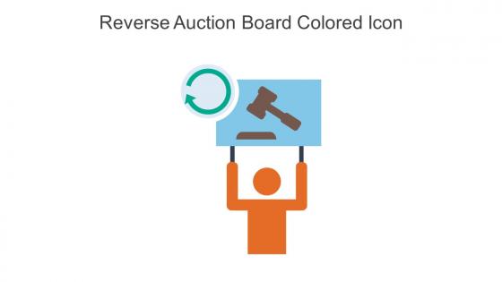 Reverse Auction Board Colored Icon In Powerpoint Pptx Png And Editable Eps Format