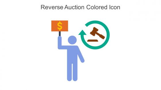 Reverse Auction Colored Icon In Powerpoint Pptx Png And Editable Eps Format