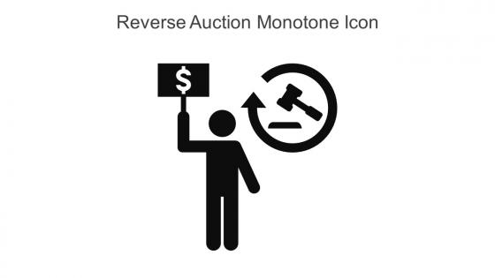 Reverse Auction Monotone Icon In Powerpoint Pptx Png And Editable Eps Format