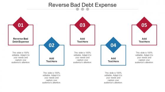 Reverse Bad Debt Expense Ppt Powerpoint Presentation Ideas Smartart Cpb