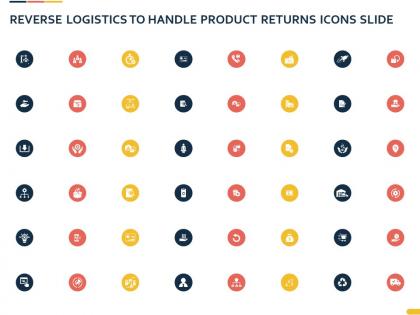 Reverse logistics to handle product returns icons slide ppt powerpoint presentation tips