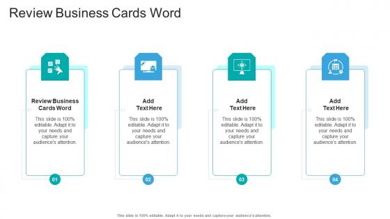 Review Business Cards Word In Powerpoint And Google Slides Cpb