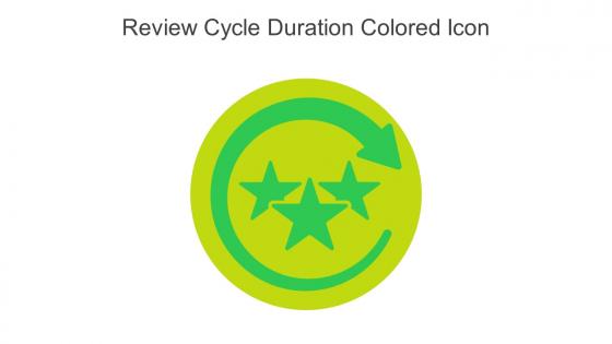 Review Cycle Duration Colored Icon In Powerpoint Pptx Png And Editable Eps Format