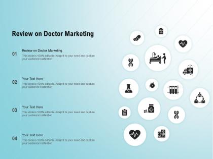 Review on doctor marketing ppt powerpoint presentation styles outline