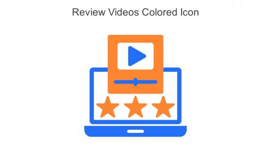 Review Videos Colored Icon In Powerpoint Pptx Png And Editable Eps Format