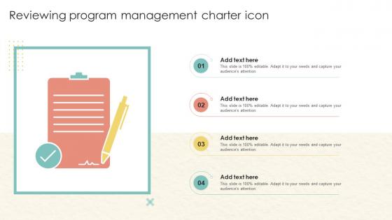 Reviewing Program Management Charter Icon