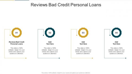 Reviews Bad Credit Personal Loans In Powerpoint And Google Slides Cpb