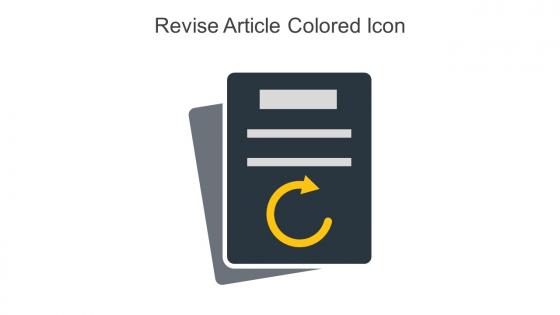 Revise Article Colored Icon In Powerpoint Pptx Png And Editable Eps Format