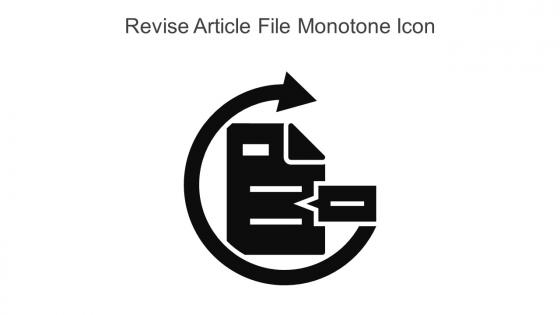Revise Article File Monotone Icon In Powerpoint Pptx Png And Editable Eps Format