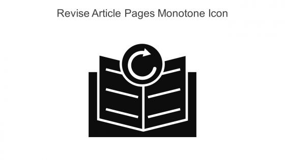 Revise Article Pages Monotone Icon In Powerpoint Pptx Png And Editable Eps Format