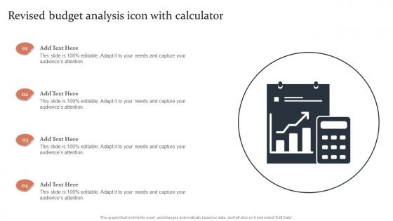 Revised Budget Analysis Icon With Calculator