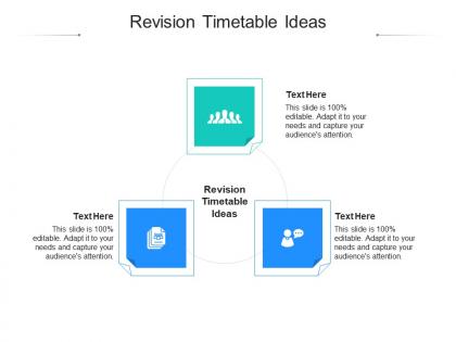 Revision timetable ideas ppt powerpoint presentation layouts layout ideas cpb