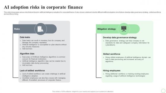 Revolutionizing Finance With AI Trends AI Adoption Risks In Corporate Finance AI SS V