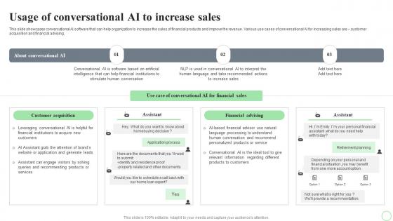 Revolutionizing Finance With AI Trends Usage Of Conversational AI To Increase Sales AI SS V