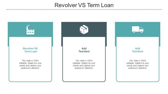 Revolver Vs Term Loan Ppt Powerpoint Presentation Styles Microsoft Cpb