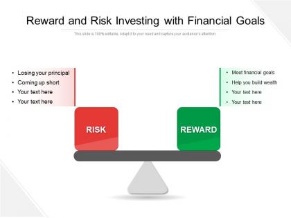 Reward and risk investing with financial goals