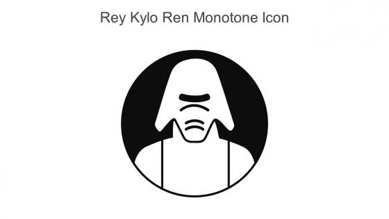Rey Kylo Ren Monotone Icon In Powerpoint Pptx Png And Editable Eps Format