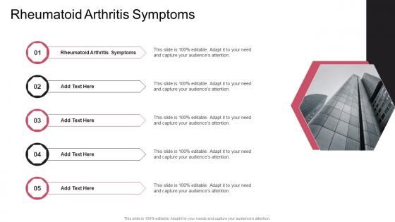 Rheumatoid Arthritis Symptoms In Powerpoint And Google Slides Cpb