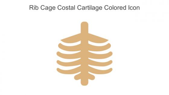 Rib Cage Costal Cartilage Colored Icon In Powerpoint Pptx Png And Editable Eps Format