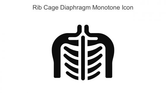 Rib Cage Diaphragm Monotone Icon In Powerpoint Pptx Png And Editable Eps Format