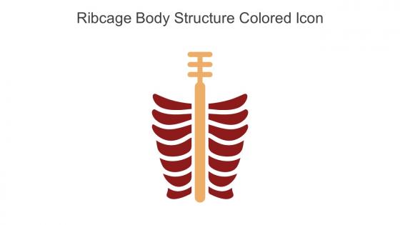 Ribcage Body Structure Colored Icon In Powerpoint Pptx Png And Editable Eps Format