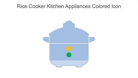 Rice Cooker Kitchen Appliances Colored Icon In Powerpoint Pptx Png And Editable Eps Format