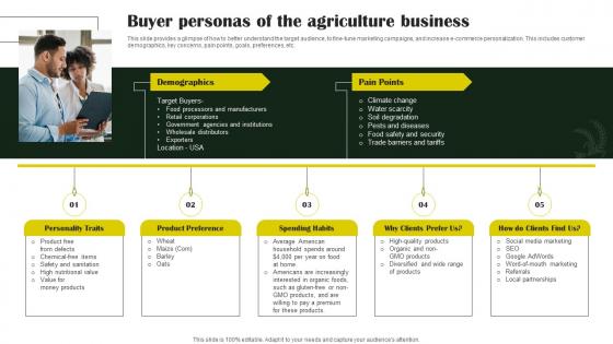 Rice Farming Business Buyer Personas Of The Agriculture Business BP SS
