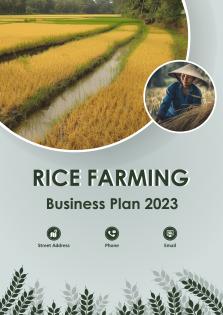 Rice Farming Business Plan A4 Pdf Word Document
