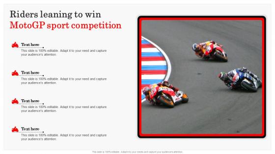 Riders Leaning To Win MOTOGP Sport Competition
