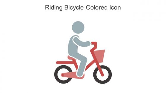 Riding Bicycle Colored Icon In Powerpoint Pptx Png And Editable Eps Format