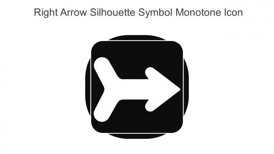 Right Arrow Silhouette Symbol Monotone Icon In Powerpoint Pptx Png And Editable Eps Format
