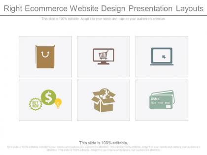 Right ecommerce website design presentation layouts