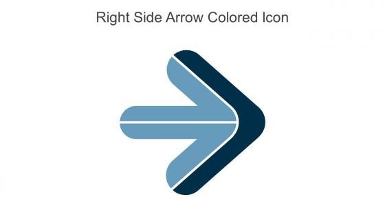 Right Side Arrow Colored Icon In Powerpoint Pptx Png And Editable Eps Format