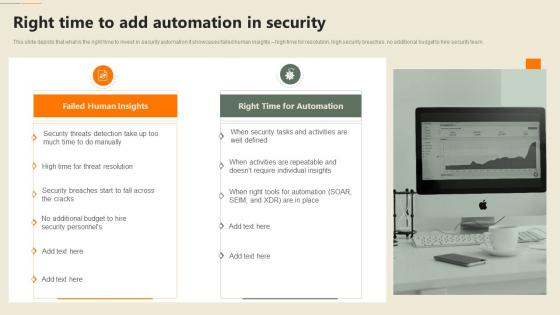 Right Time To Add Automation In Security Security Automation In Information Technology